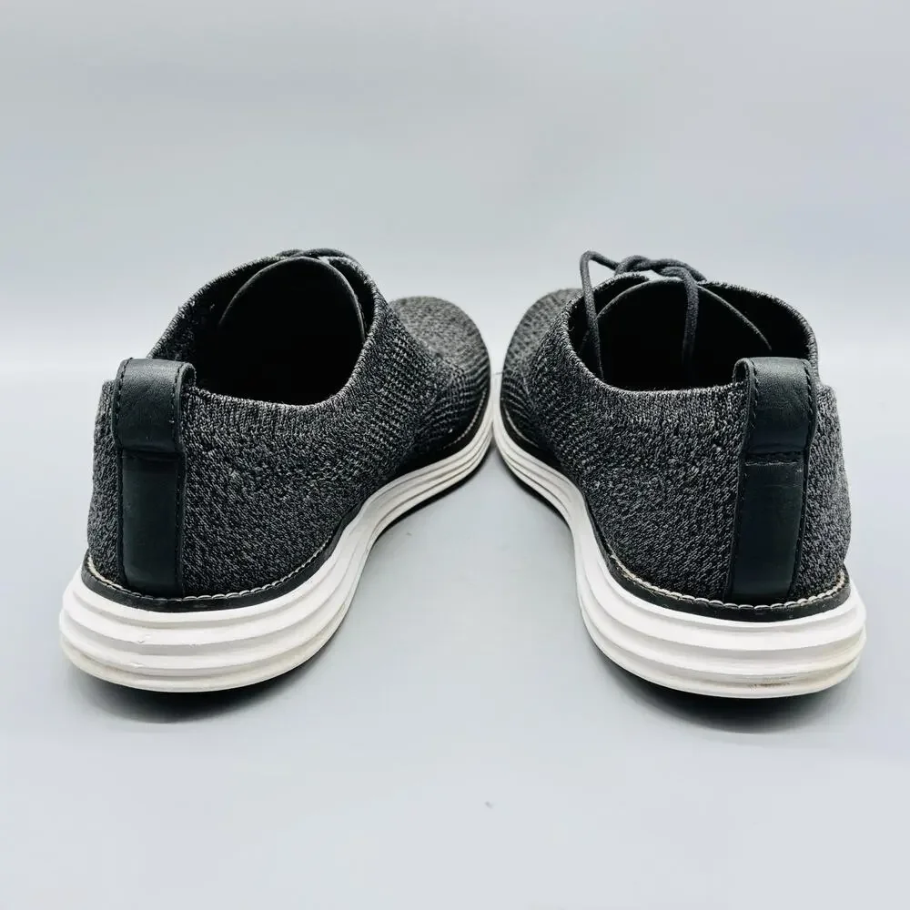 Cole Haan Shoes Men 10 Black OriginalGrand Stitchlite Oxford Lace Up Knit Casual